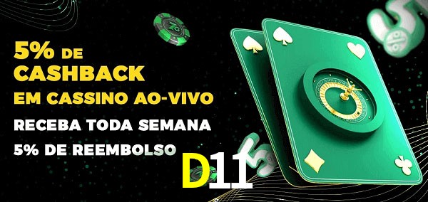 Promoções do cassino ao Vivo D11
